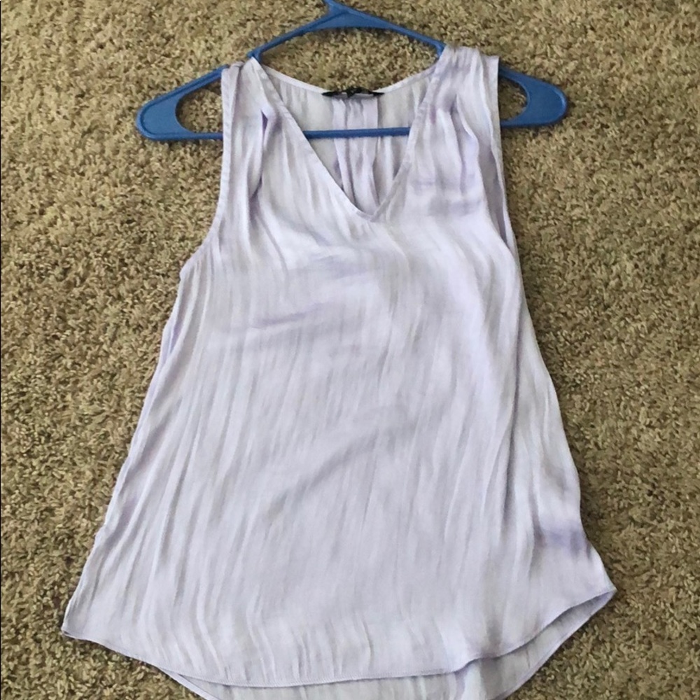 Purple silk banana republic tank